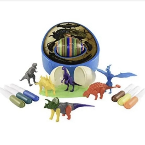 Egg Mazing DinoMazing Egg Decorator w/ Non Toxic Markers Dinosaur Craft Toy - Picture 4 of 16